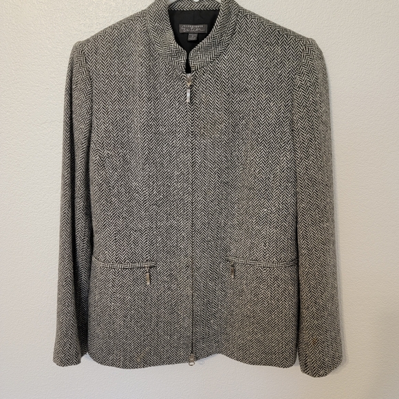 Classiques Entier Jackets & Blazers - Classiques Entier VTG Black/white Cropped Jacket SZ 4